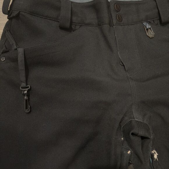 Volcom Snowboard Ski Pants Womens Large Black Species Stretch 15K Waterproof - Picture 4 of 13